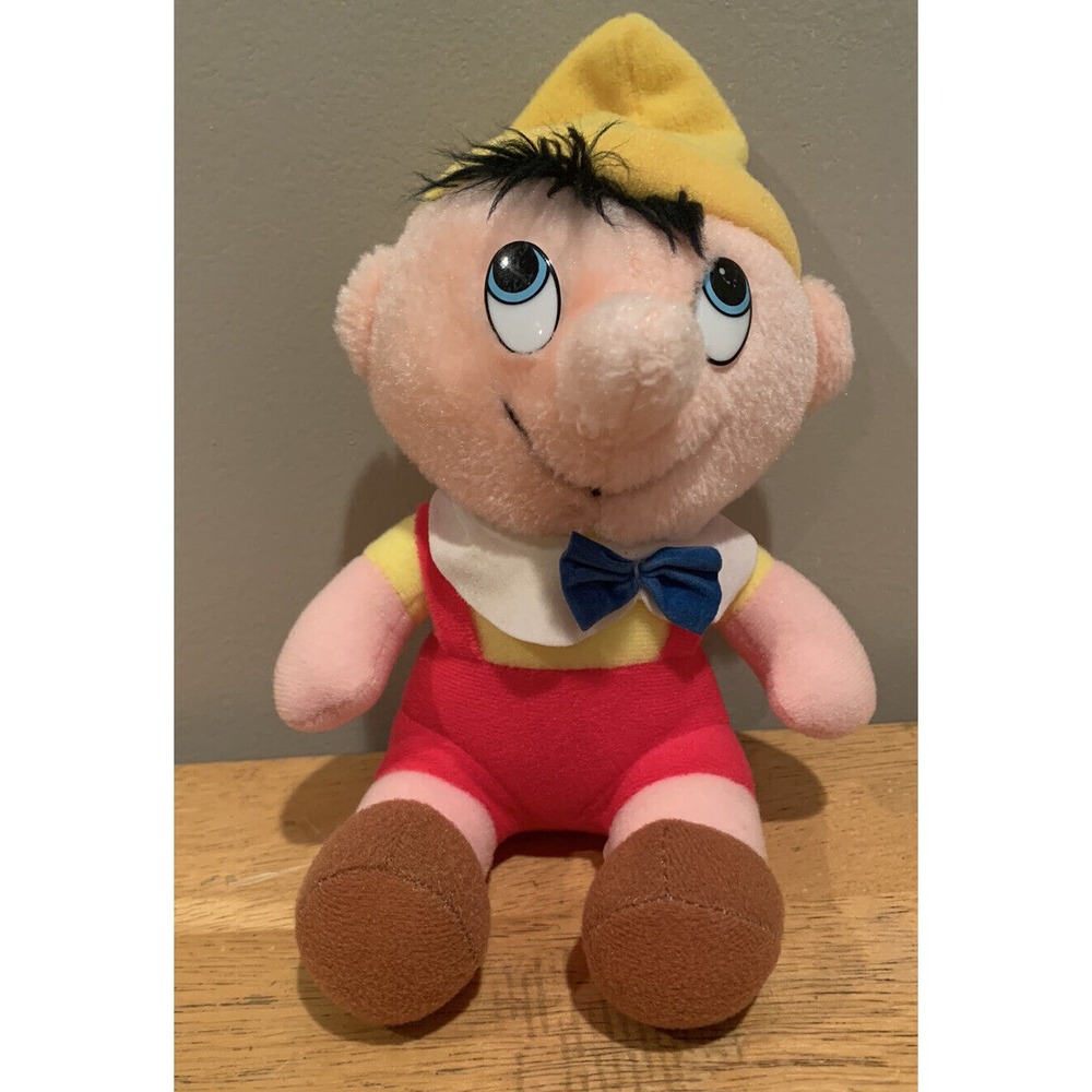 Vintage Walt Disney's Productions Classic Pinocchio Plush Stuffed Doll Toy‎ 8"